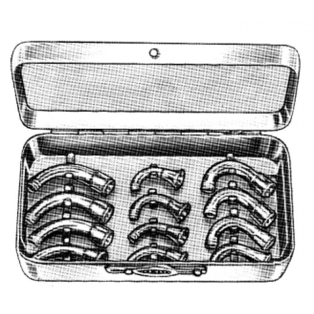 Magill Nasal Connection set/12 in stainless steel case – Surgix Instruments