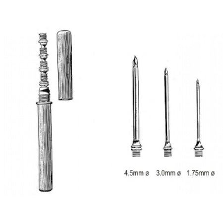 Universal Trocar and Cannula Set of 3 Plastic Handle - Surgix Instruments Stainless Steel Surgical Cannula