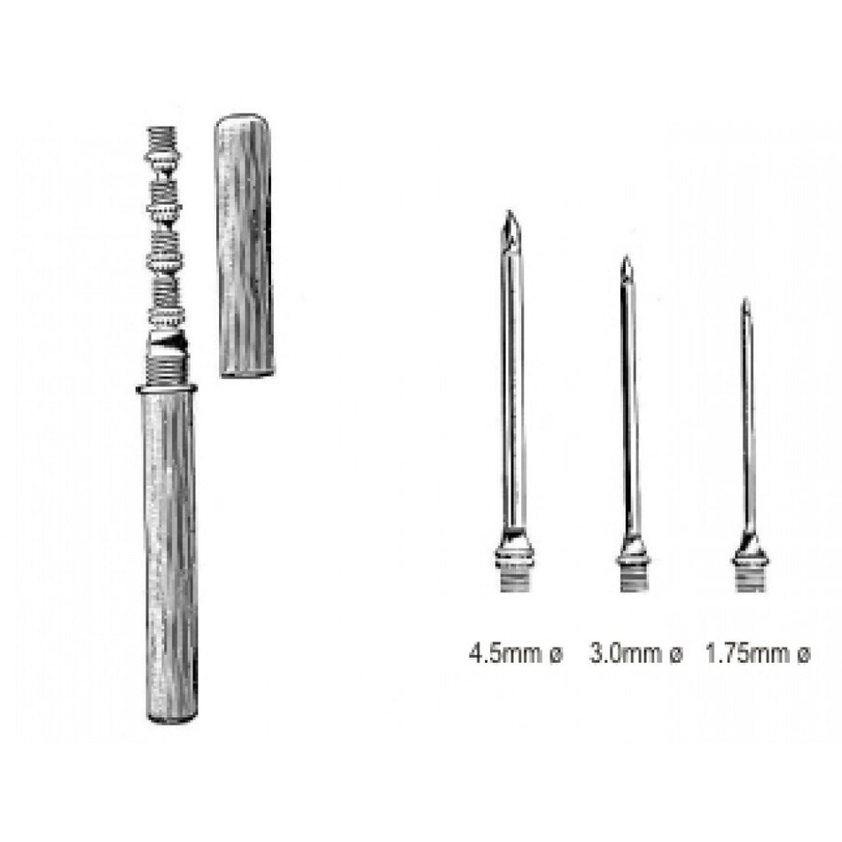 Universal Trocar and Cannula Set of 3 Plastic Handle - Surgix Instruments Stainless Steel Surgical Cannula