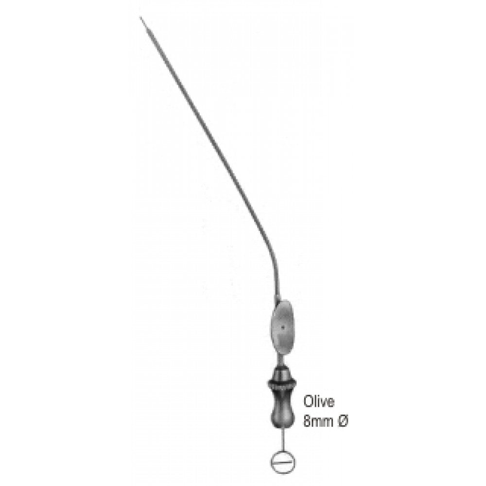 Barron Suction Tube with stylet 1.3mm, 16cm - Surgix Instruments Stainless Steel Surgical Suction Tube