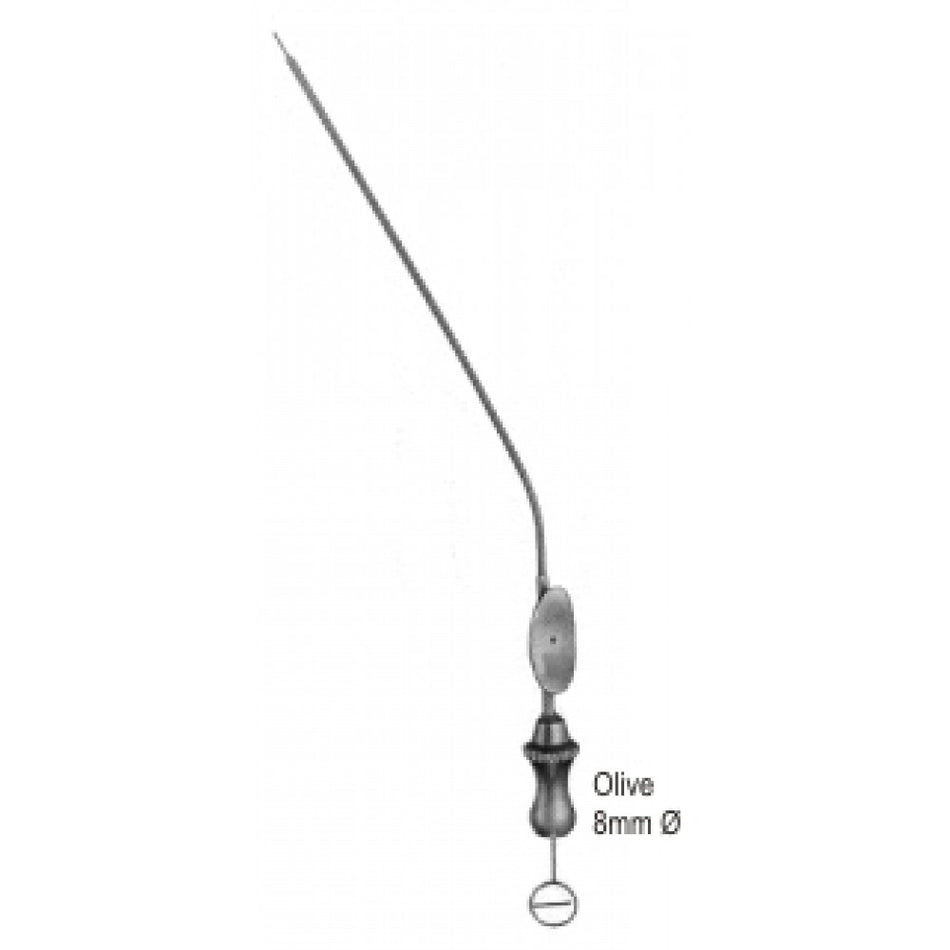 Barron Suction Tube with stylet 2.0mm, 16cm - Surgix Instruments Stainless Steel Surgical Suction Tube