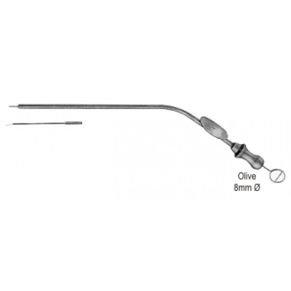 Suction Tube with finger cut-off and stylet 15.5cm - Surgix Instruments Stainless Steel Surgical Suction Tube