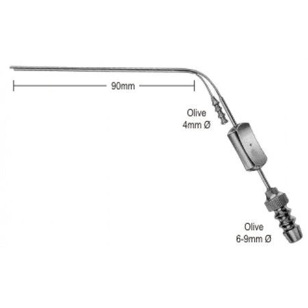 House Suction and Irrigation Tube 0.9mm, 16cm - Surgix Instruments Stainless Steel Surgical Suction Tube