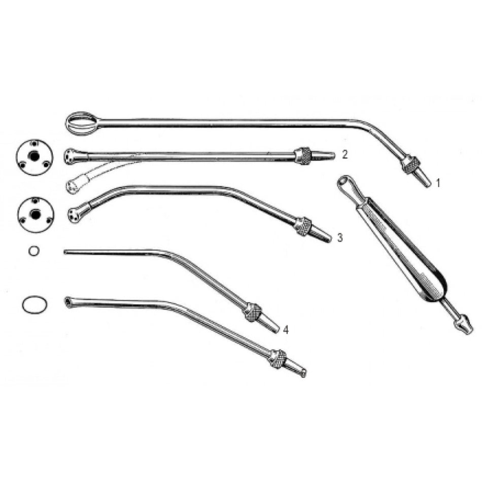 Universal Suction Tube set/6 - Surgix Instruments Stainless Steel Surgical Suction Tube