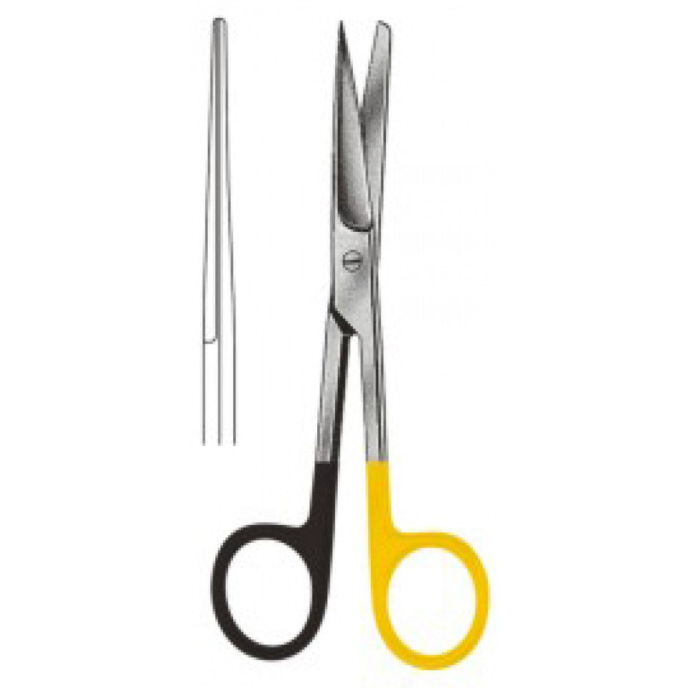 Operating Scissors Straight Sharp/Blunt 20.0cm SuperCut, Tungsten Carbide Inlays - Surgix Instruments