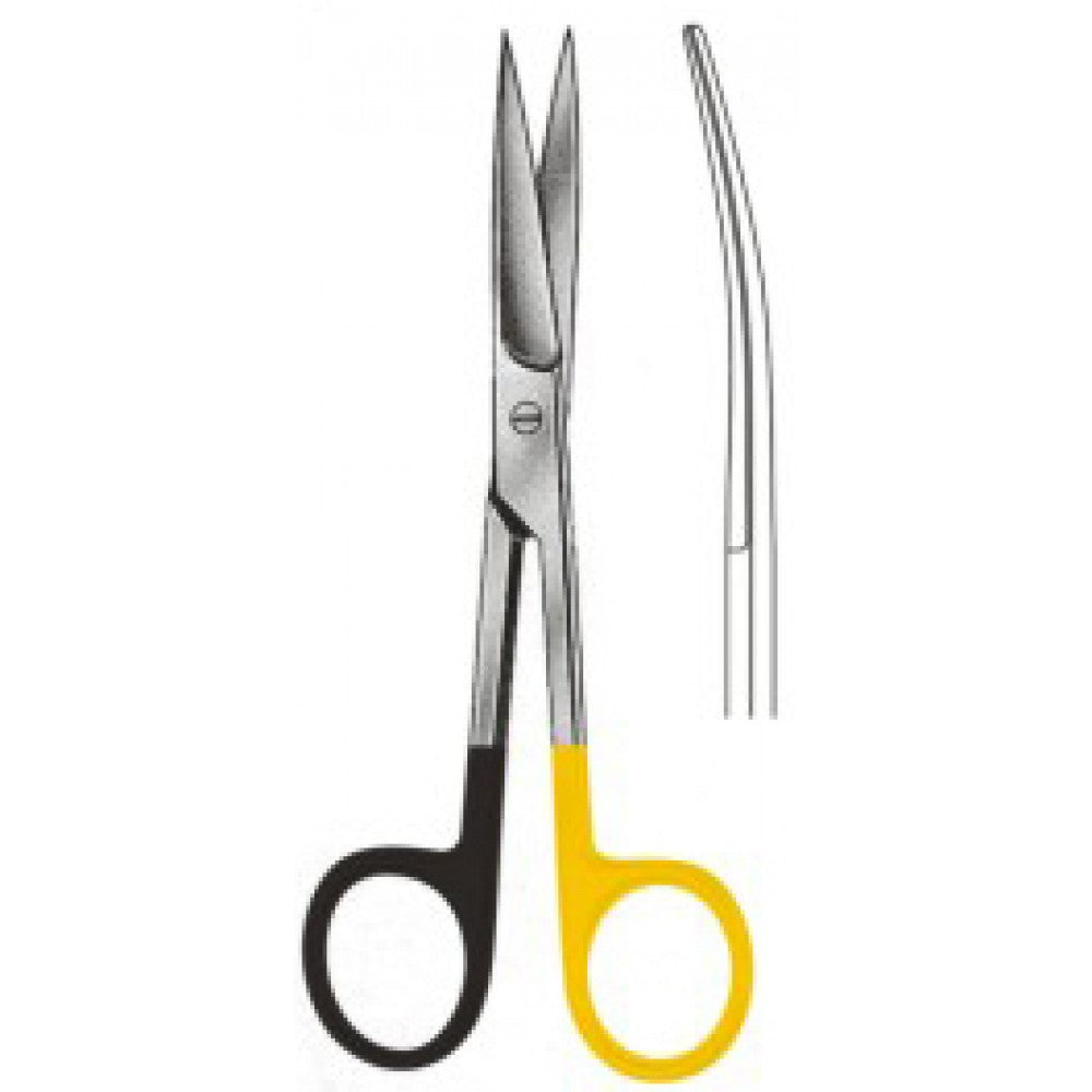 Operating Scissors Curved Sharp/Sharp 10.5cm SuperCut, Tungsten Carbide Inlays - Surgix Instruments