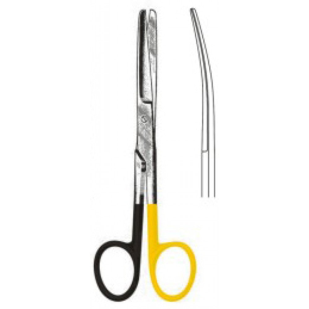 Deaver Scissors Curved Blunt/Blunt 14cm SuperCut, Tungsten Carbide Inlays - Surgix Instruments