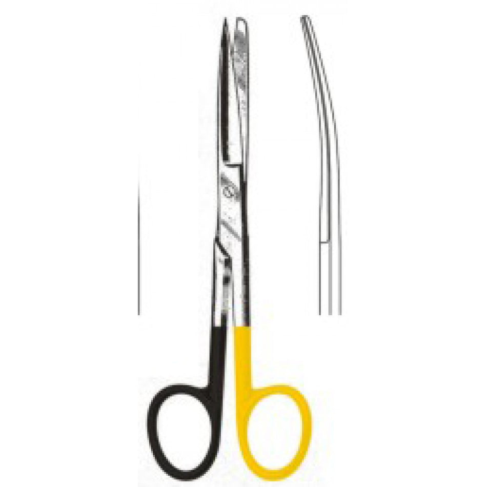 Deaver Scissors Curved Sharp/Blunt 14cm SuperCut, Tungsten Carbide Inlays - Surgix Instruments