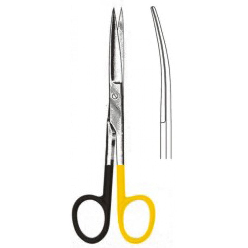 Deaver Scissors Curved Sharp/Sharp 14cm SuperCut, Tungsten Carbide Inlays - Surgix Instruments