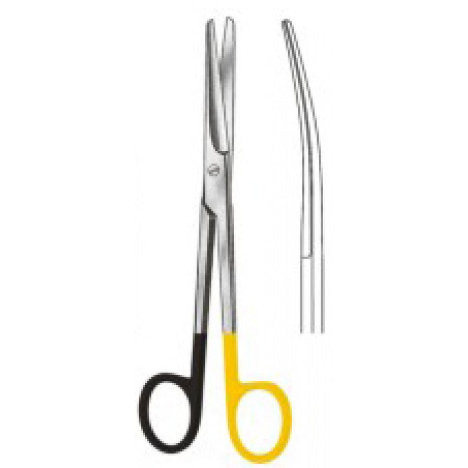 Mayo Operating Scissors Curved 17cm SuperCut, Tungsten Carbide Inlays - Surgix Instruments
