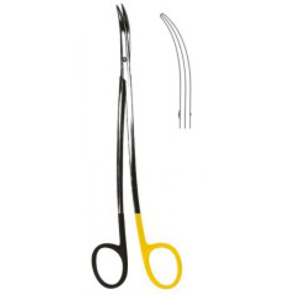 Metzenbaum Fino Scissors S/Curved 20cm SuperCut, Tungsten Carbide Inlays - Surgix Instruments