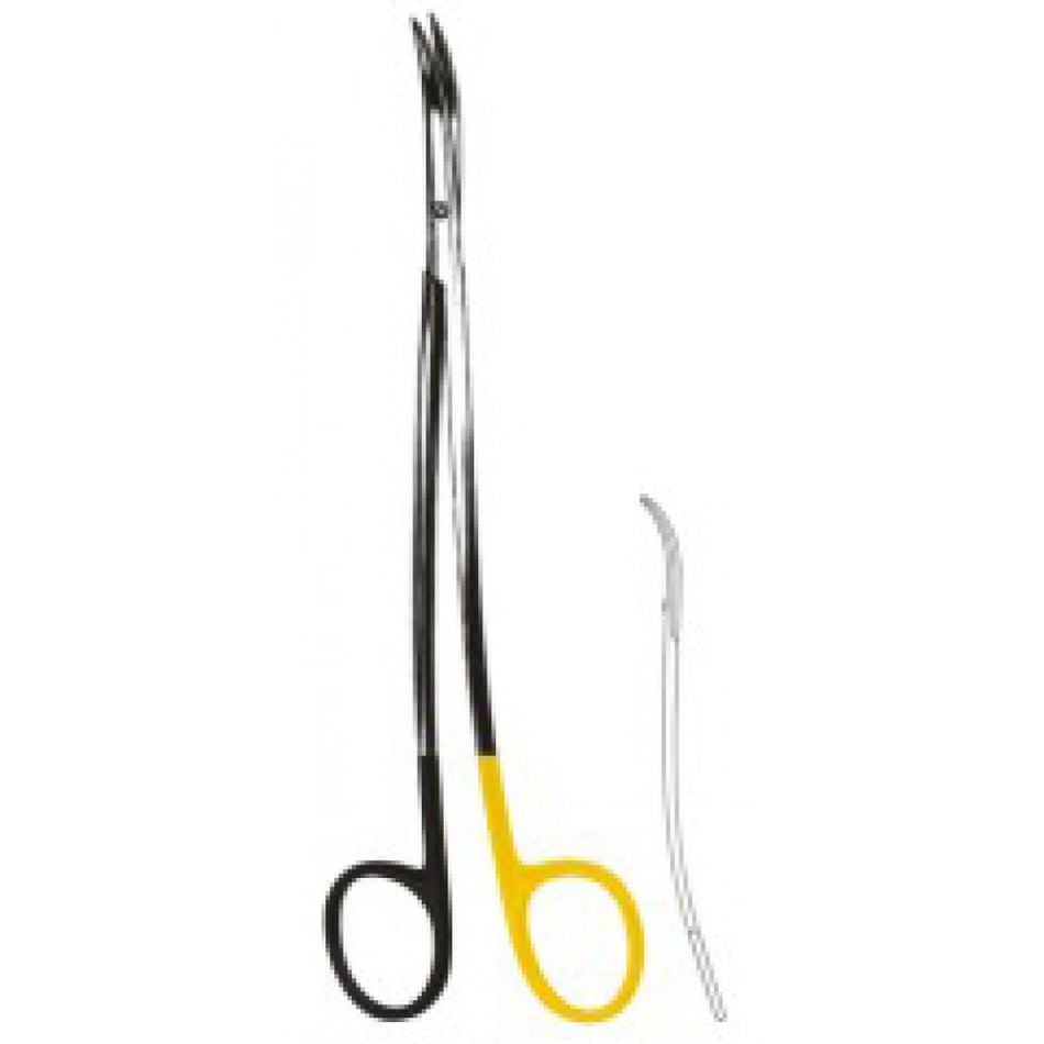 Metzenbaum Fino Scissors S/Curved 23cm SuperCut, Tungsten Carbide Inlays - Surgix Instruments