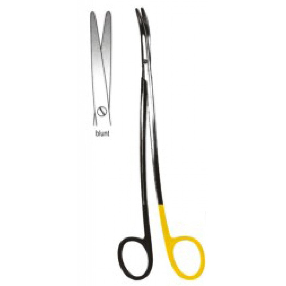 Metzenbaum Fino Scissors S/Curved 18cm SuperCut, Tungsten Carbide Inlays - Surgix Instruments