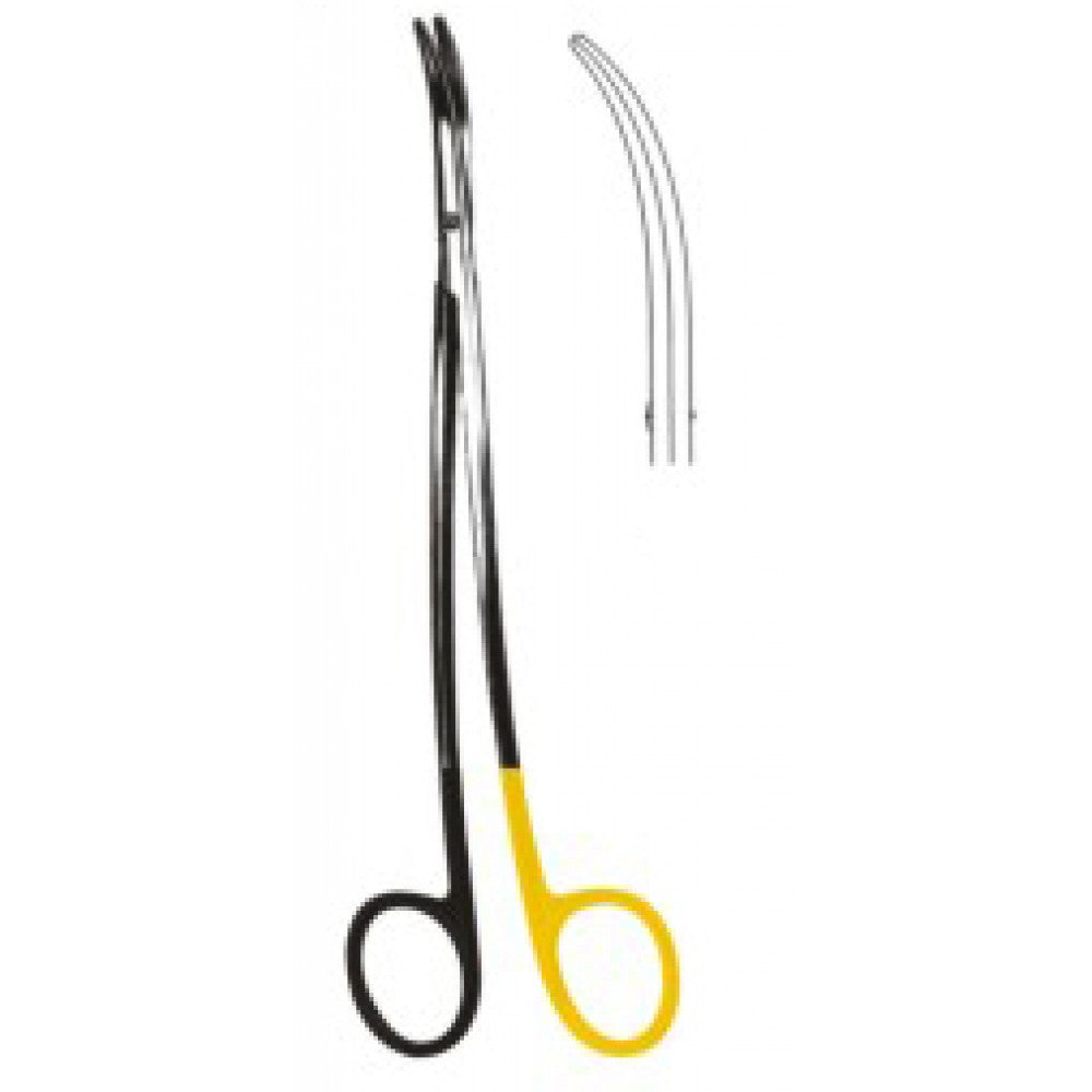 Metzenbaum Fino Scissors S/Curved 20cm SuperCut, Tungsten Carbide Inlays - Surgix Instruments