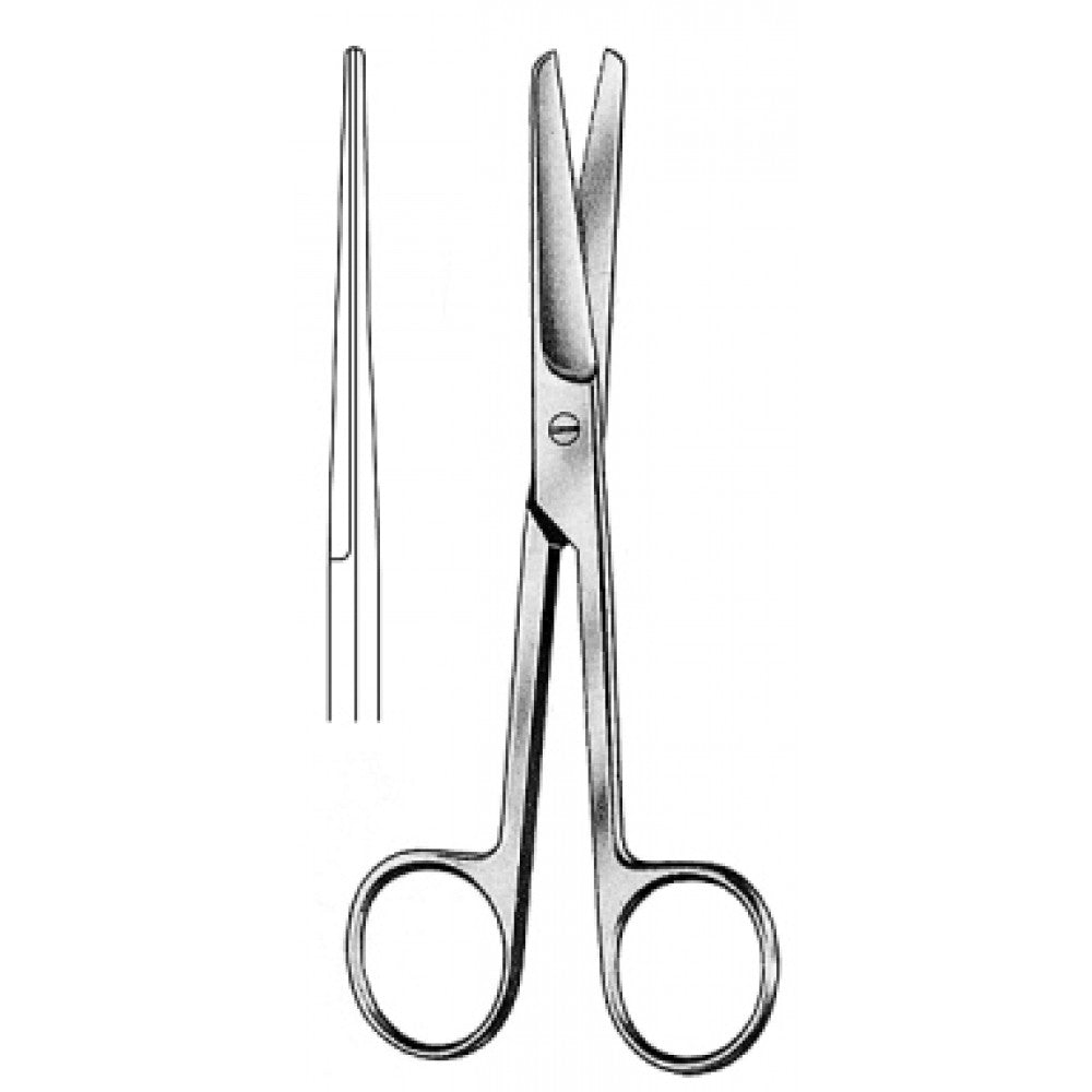 Operating Scissors Blunt/Blunt Straight 13.0cm - Surgix Instruments