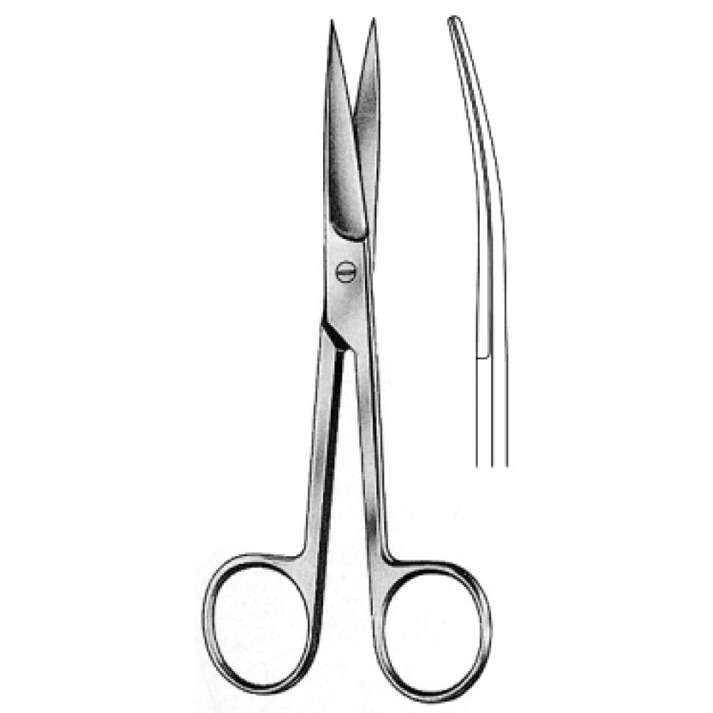 Operating Scissors Sharp/Sharp Curved 16.5cm - Surgix Instruments