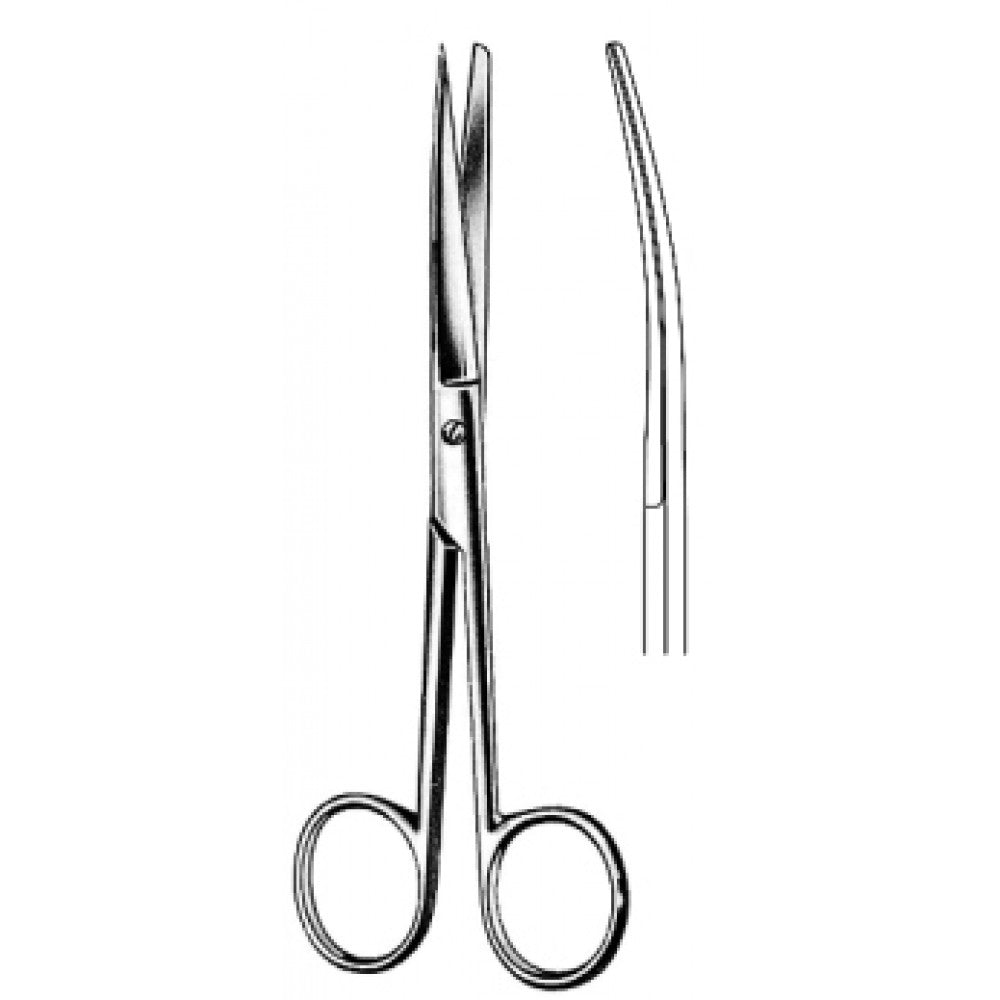 Grazil Operating Scissors Sharp/Blunt Curved 13.0cm - Surgix Instruments