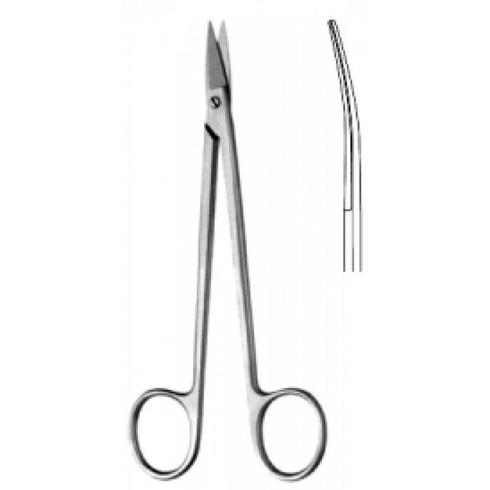 QUINBY Gum Scissors Curved 12cm - Surgix Instruments