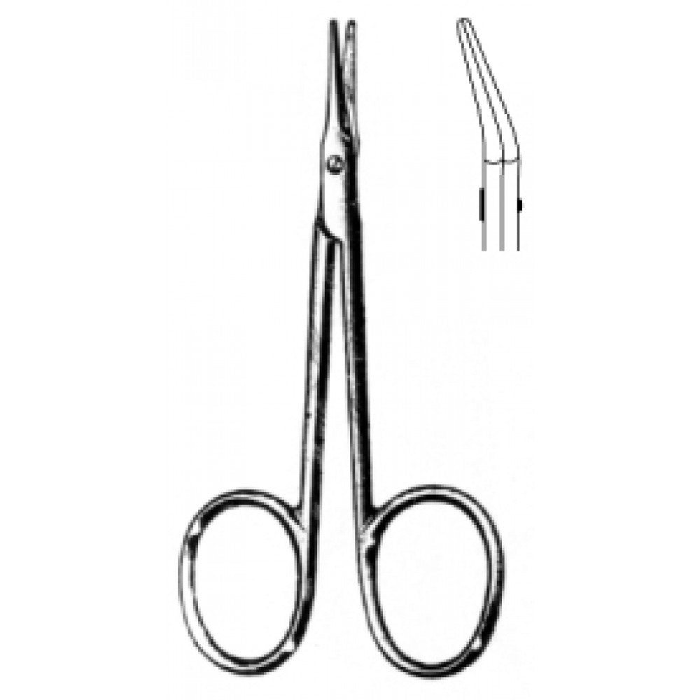 AEBLI Eye Scissors Curved 9cm - Surgix Instruments