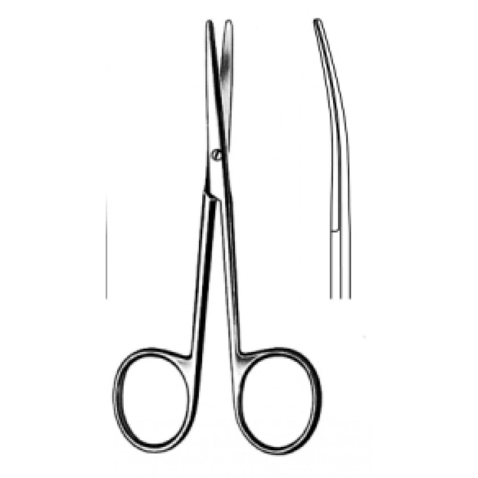 Lexer Baby Operating Scissors Curved 10cm - Surgix Instruments