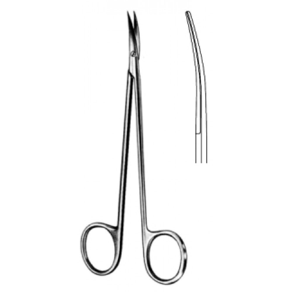 Operating Scissors Sharp pointed Curved 15cm - Surgix Instruments