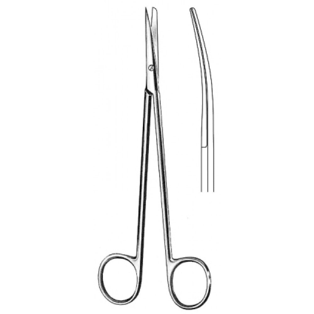 Metzenbaum Nelson Scissors Sharp/Blunt Curved 18cm - Surgix Instruments