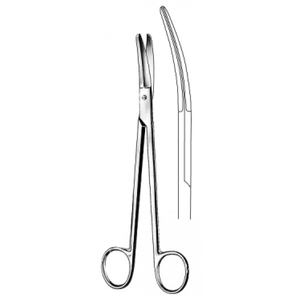 PRINCE (YANKAUER) Tonsil Scissors Curved 17cm - Surgix Instruments