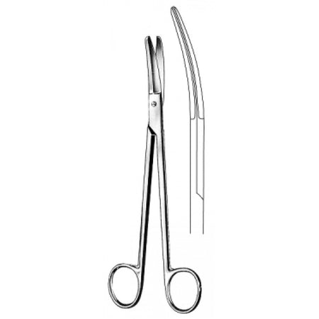 PRINCE (YANKAUER) Tonsil Scissors Curved 17cm - Surgix Instruments