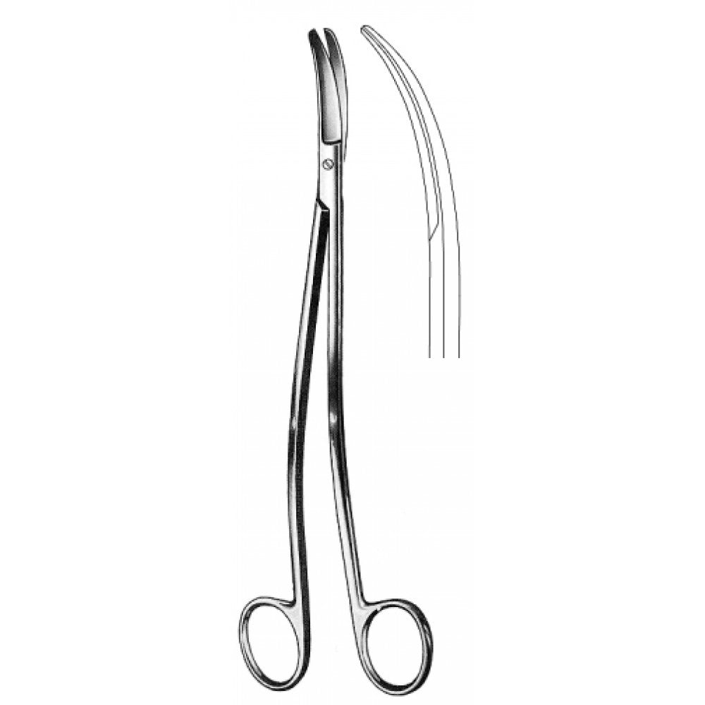 SATINSKY Vena Cava and Thorax Scissors Curved 24cm - Surgix Instruments