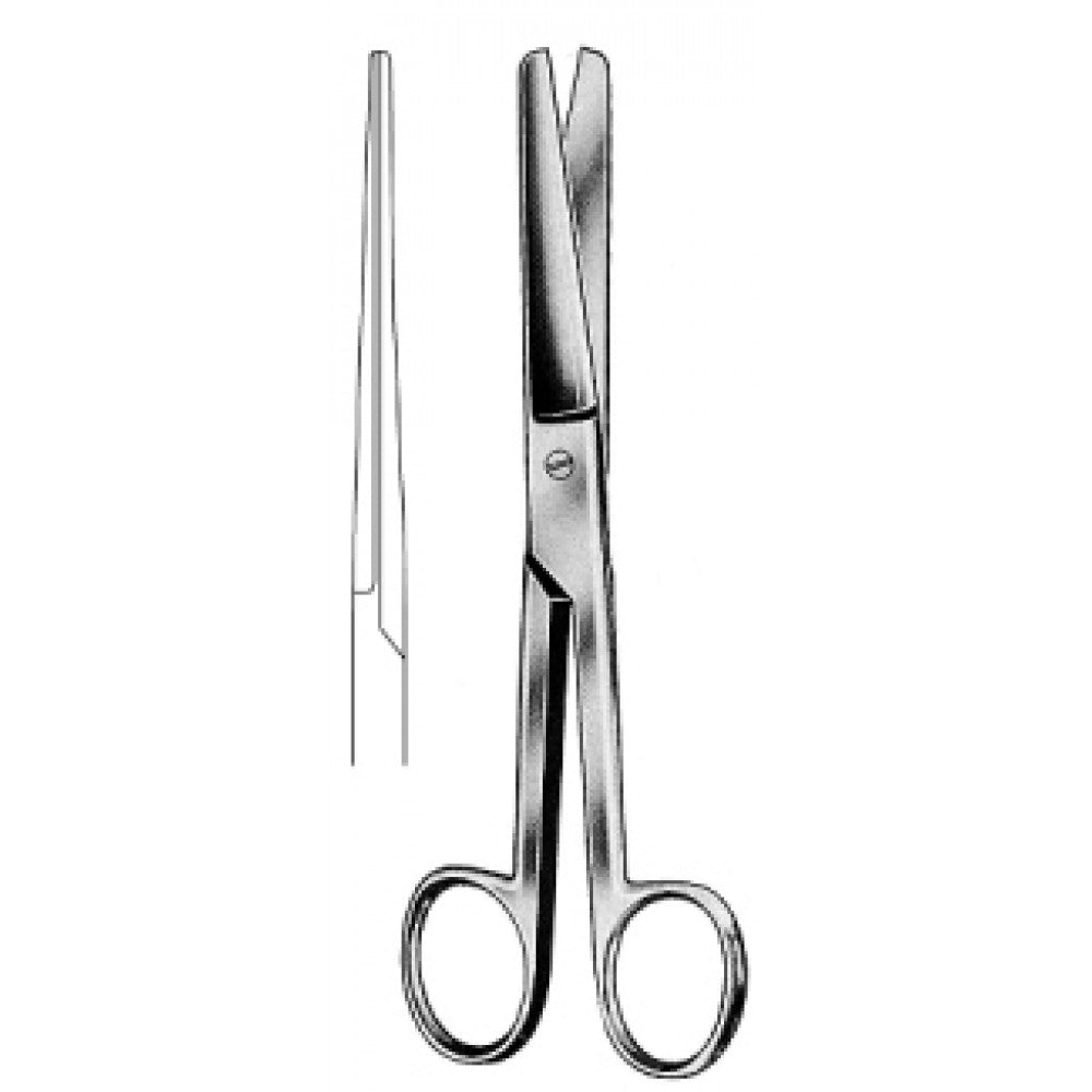DOYEN Gynecological Scissors Straight 17.5cm - Surgix Instruments