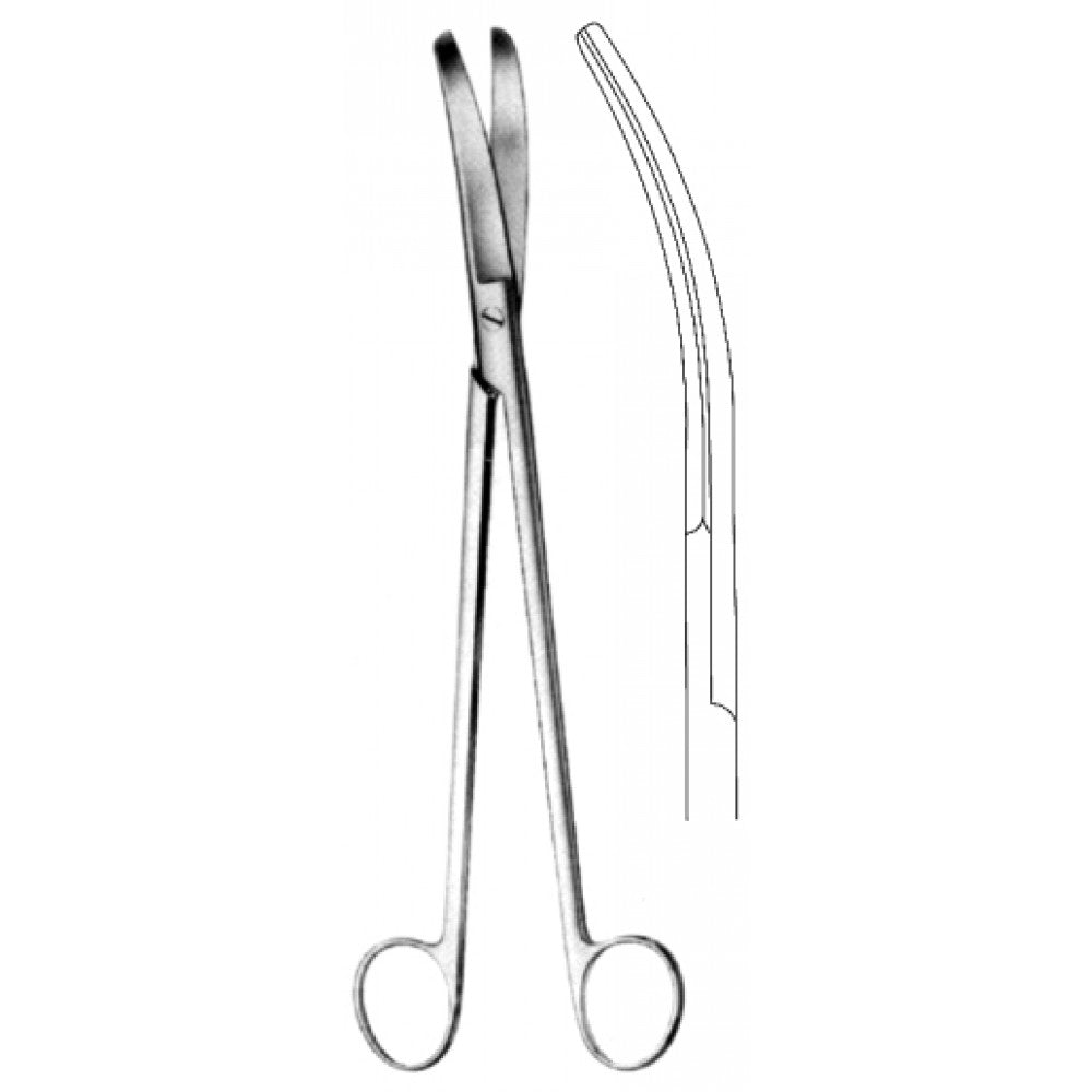 LLOYD DAVIES Rectal Scissors Curved 25.5cm - Surgix Instruments