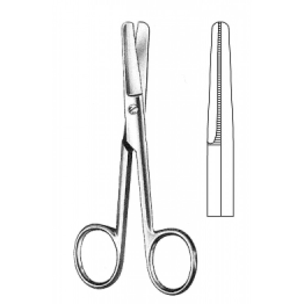 Harvey Ligature Scissors serr blade 12cm - Surgix Instruments