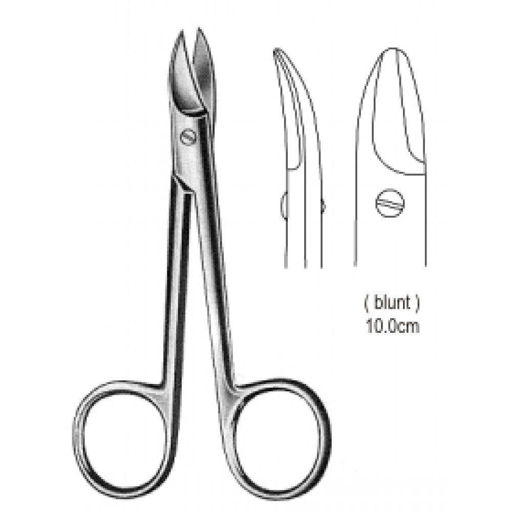 Beebee Scissors blunt Curved 10cm - Surgix Instruments