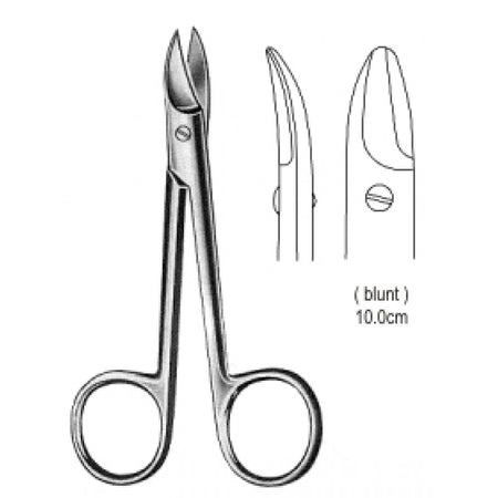 Beebee Scissors blunt Curved 10cm - Surgix Instruments