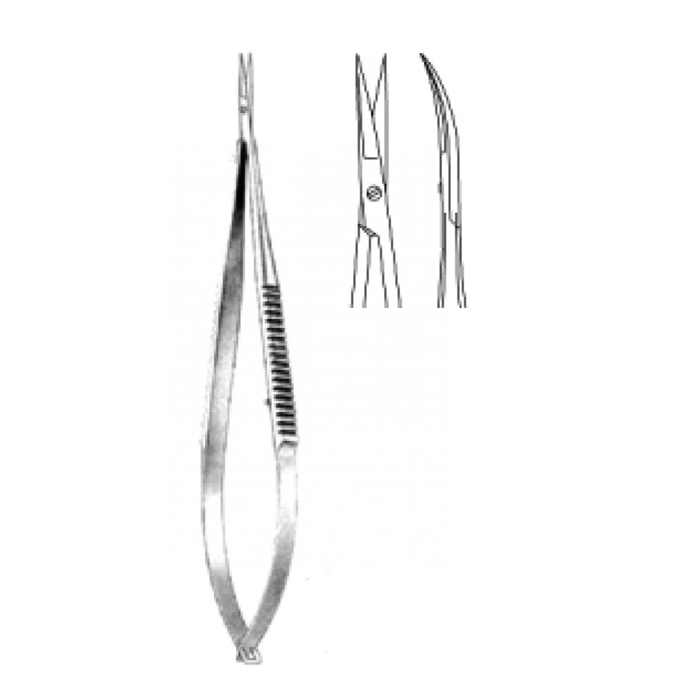 Micro Scissors Curved spring action 18.5cm - Surgix Instruments
