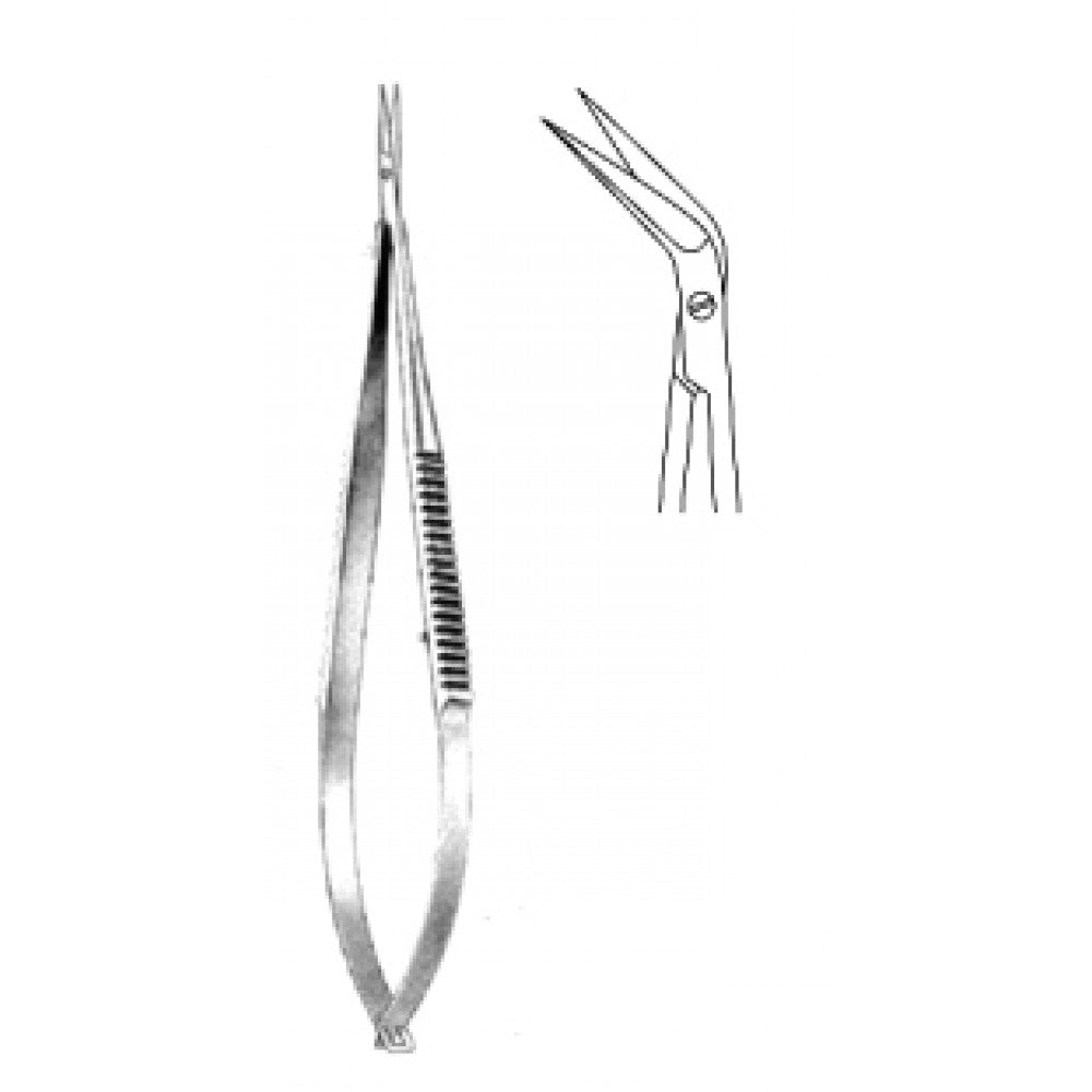 Micro Scissors angled spring action 18.5cm - Surgix Instruments