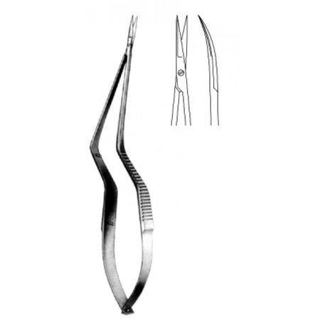 Micro Scissors Curved bayonet 18.5cm - Surgix Instruments