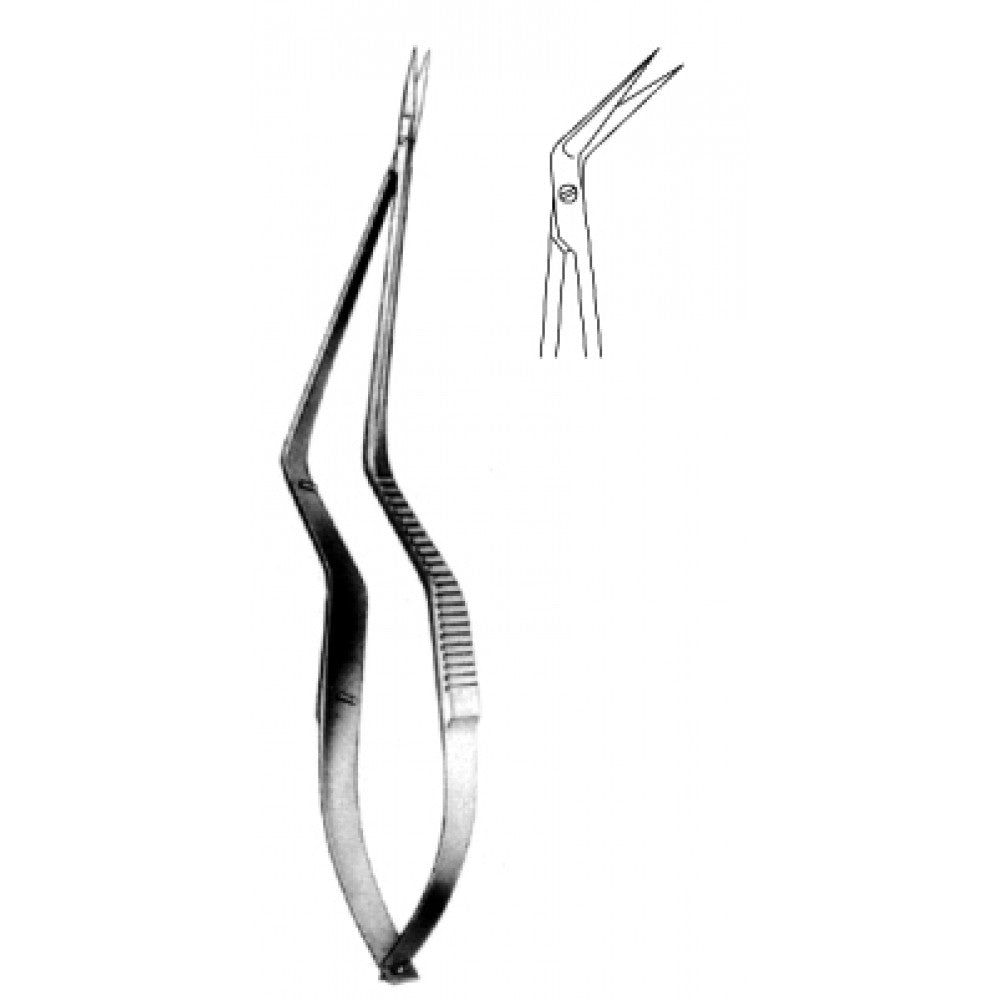 Nagel Micro Scissors Angled. bayonet 18.5cm - Surgix Instruments