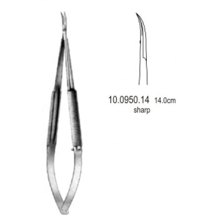 Gomel Micro Scissors Curved 14cm - Surgix Instruments