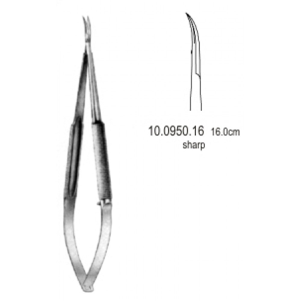 Gomel Micro Scissors Curved 16cm - Surgix Instruments