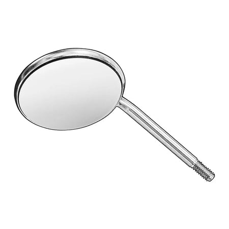 Mouth mirrors, plane, rhodium, Size4, 12 ea – Mouth Mirrors | Surgix Instruments