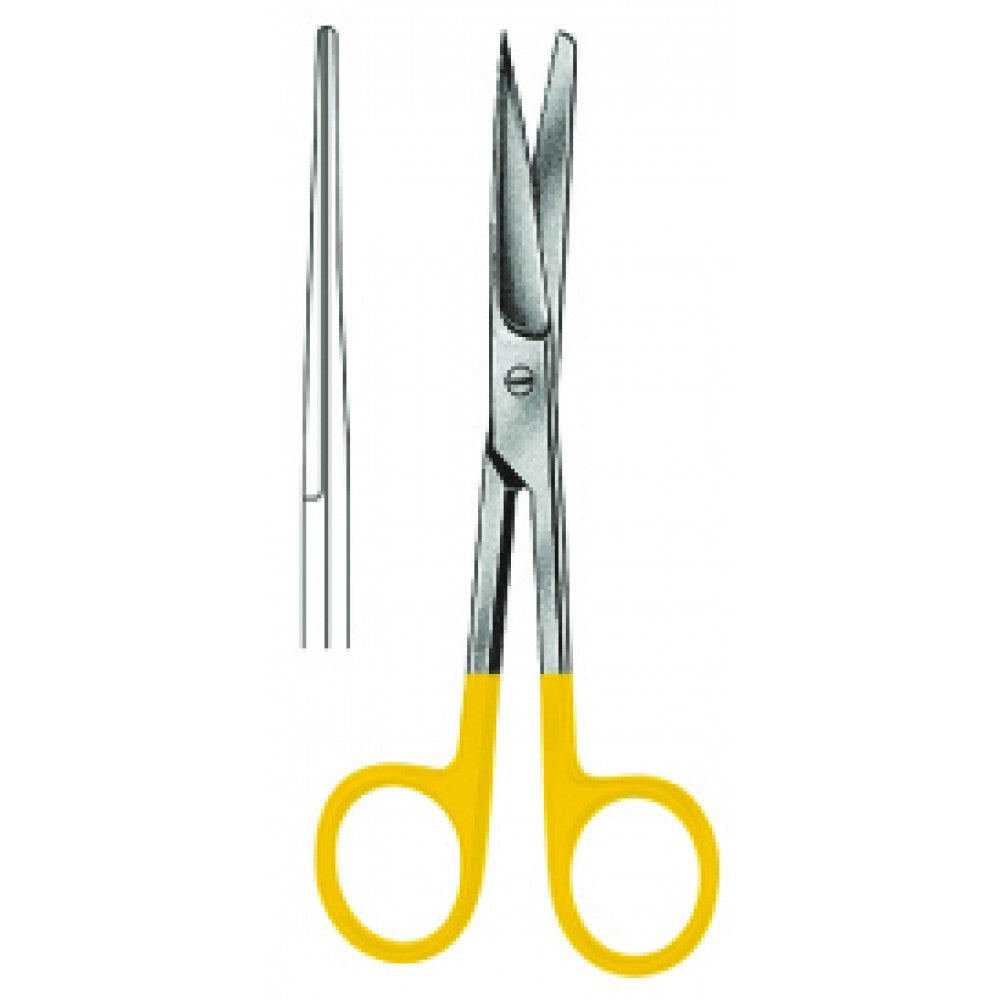 Operating Scissors Sharp/Blunt Straight 13cm Tungsten Carbide Inlays - Surgix Instruments