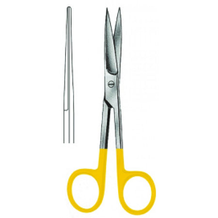 Operating Scissors Sharp/Sharp Straight 16.5cm Tungsten Carbide Inlays - Surgix Instruments