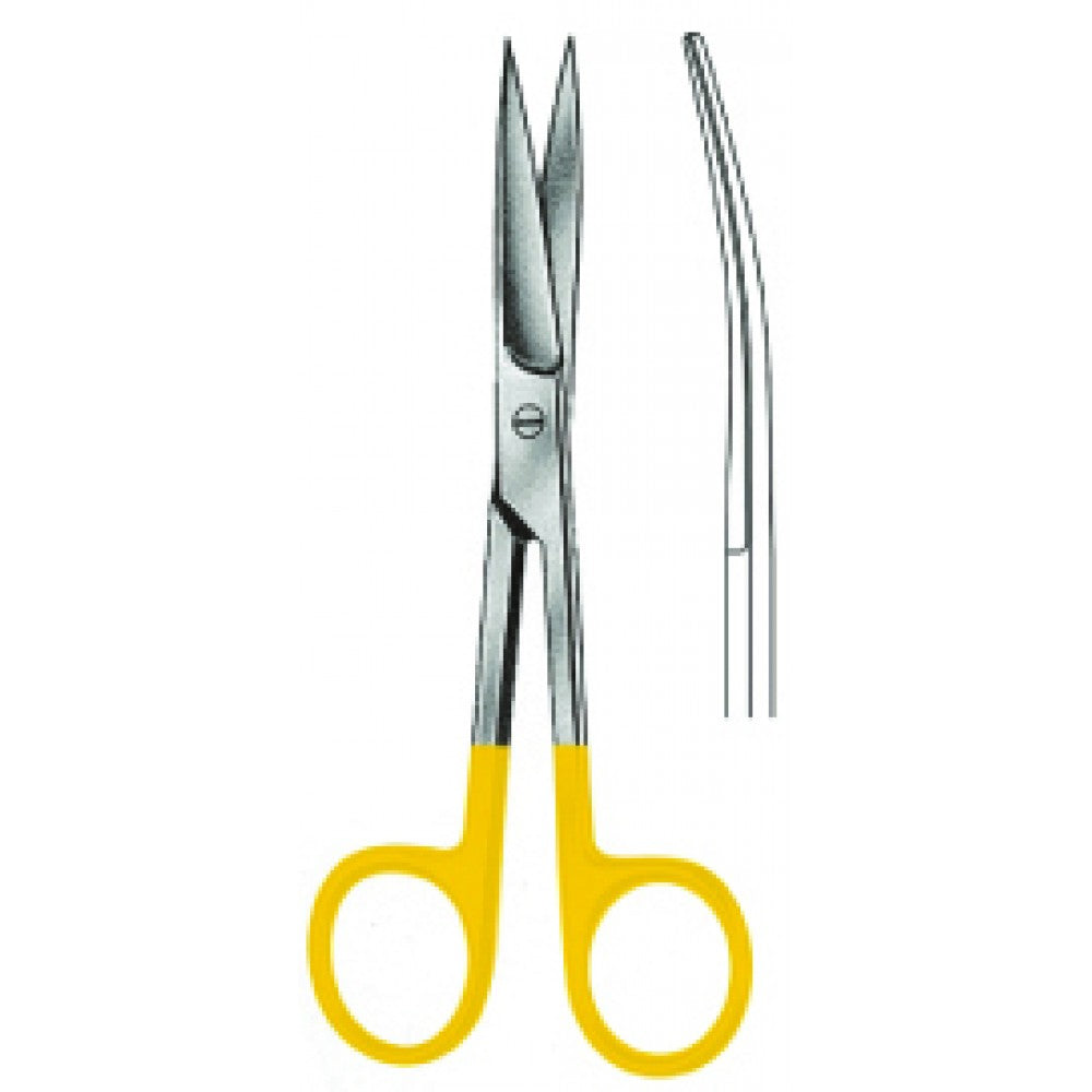 Operating Scissors Sharp/Sharp Curved 11.5cm Tungsten Carbide Inlays - Surgix Instruments