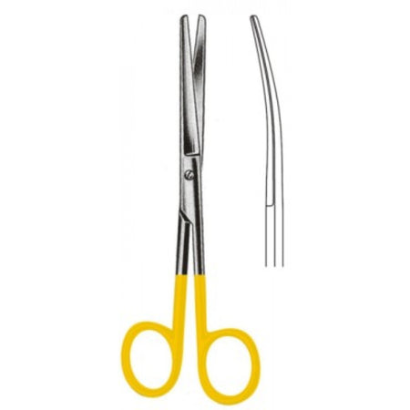 Grazil Operating Scissors Blunt/Blunt Curved 13.0cm Tungsten Carbide Inlays - Surgix Instruments