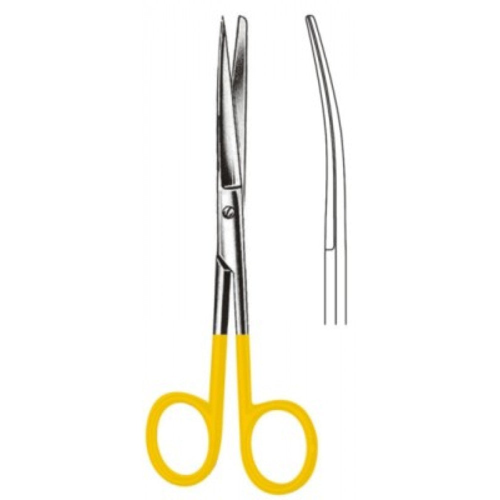 Grazil Operating Scissors Sharp/Blunt Curved 13.0cm Tungsten Carbide Inlays - Surgix Instruments