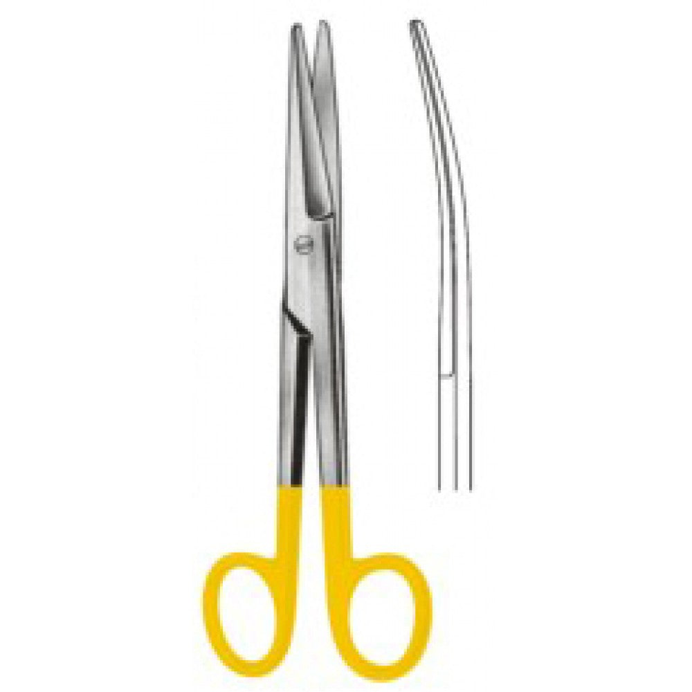 Mayo Noble Scissors Curved 17cm Tungsten Carbide Inlays - Surgix Instruments