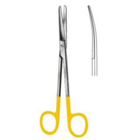 Mixter Scissors Blunt/Blunt Curved 15.5cm Tungsten Carbide Inlays - Surgix Instruments
