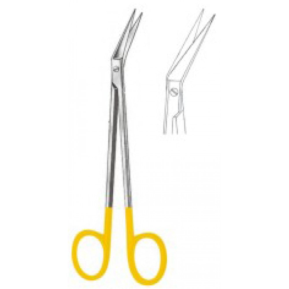 Locklin Gum Scissors angled to side 16cm Tungsten Carbide Inlays - Surgix Instruments