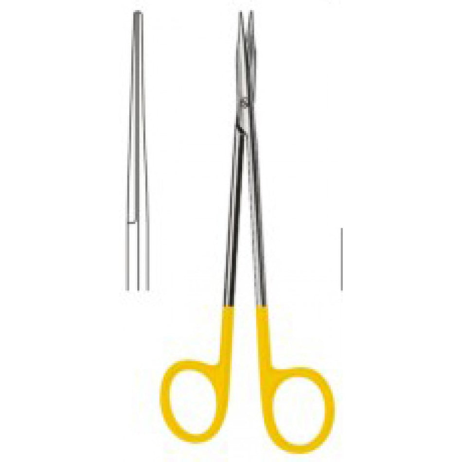REYNOLDS Operating Scissors Straight 18cm Tungsten Carbide Inlays - Surgix Instruments